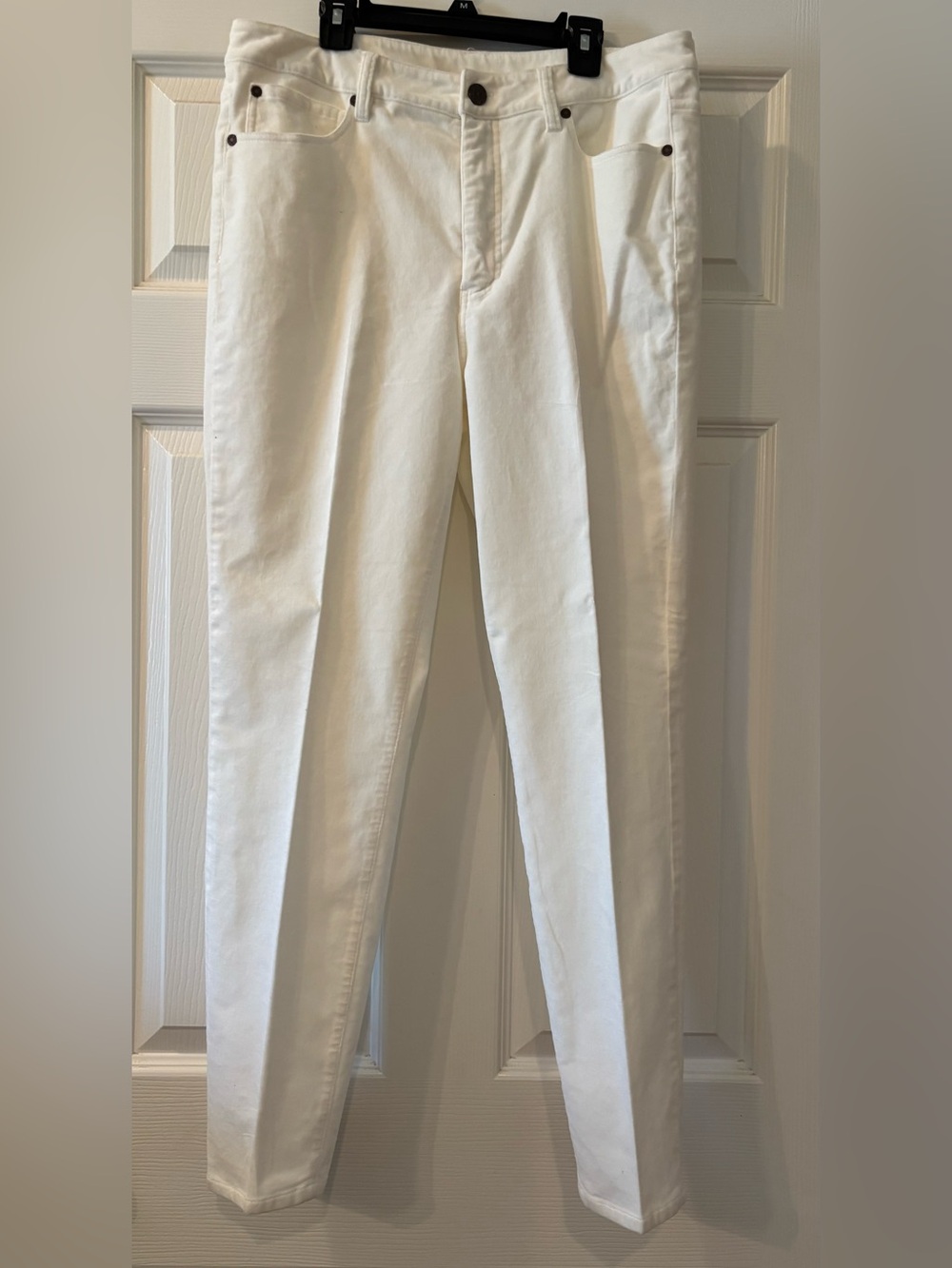 Soft Surroundings White Slim Straight Jeans